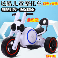 儿童电动车摩托车男女小孩三轮车阿斯卡利1-2-4宝宝太空狗玩具车可坐摩托
