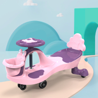 儿童扭扭车溜溜车大人可坐宝宝摇摆车阿斯卡利可推 万向轮妞妞车防侧翻