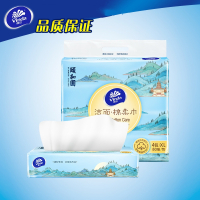 维达(Vinda)颐和园洗脸巾一次性洁面巾XL码80抽4包干湿两用纸巾棉柔巾ib