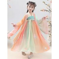 儿童汉服女童古装10岁仙夏装襦裙咭木咭木(JIMU JIMU)小学生中国风春秋古风唐装女