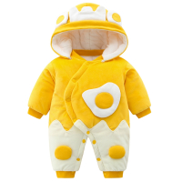 智扣新生婴儿儿衣服秋冬套装棉服冬季女宝宝连体衣过年拜年男加厚冬装