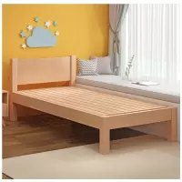  儿童床拼接床婴儿床拼接大床加宽床榉木单人男孩宝宝床边小床