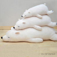 智扣北极熊睡觉抱枕毛绒玩具娃娃公仔抱睡玩偶七夕礼物送女友