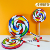 智扣幼儿园早教棒棒糖鼓儿童手鼓拍拍鼓打击表演音乐课教材奥尔夫乐器