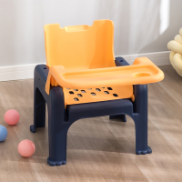 儿童洗头躺椅可折叠餐椅洗头 宝宝家用小孩坐洗发婴儿洗头发床_豪华款带头枕餐盘橘色pvc