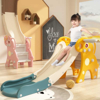 智扣小型滑滑梯家用儿童室内组合折叠幼儿小孩玩具游乐场乐园宝宝滑梯_加厚迪迦绚丽红无密封