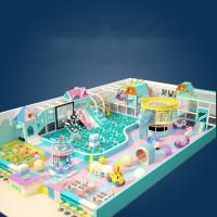 智扣定制大小型淘气堡儿童乐园室内设备子餐厅蹦床公园滑梯游乐场所设施_高端乐园