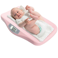 智扣婴儿秤体重秤家用宝宝秤新生婴儿秤体重计婴儿电子秤儿童秤_粉色