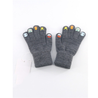 智扣儿童手套冬季小孩五指可爱保暖学生男女童针织棉手套