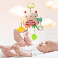 智扣3-6-12个月宝宝推车安抚益智摇铃0-1岁新生车载婴儿床铃玩具挂件