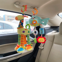 智扣婴儿玩具宝宝推车挂件0-1岁安全座椅摇铃床头风铃玩偶车载饰床铃