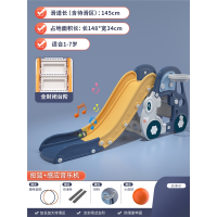 智扣宝宝滑滑梯2至10岁多功能折叠滑梯室内家用儿童小型小孩家庭玩具3_全密封卡丁车框音乐皇家蓝