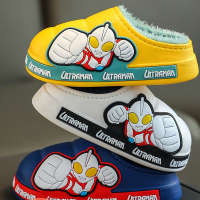 智扣冬季儿童棉拖鞋男女童大中小童包跟保暖 加绒宝宝棉鞋