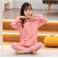 智扣儿童内衣套装棉2-13岁男童秋衣秋裤长袖春秋冬女童睡衣中领