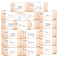 洁柔(C&S)抽纸纸巾可湿水面巾纸120抽24包家用实惠装整箱餐巾纸卫生纸