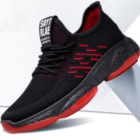 秋季飞织男鞋韩版运动鞋男士学生轻便休闲鞋透气跑步鞋