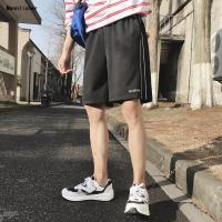 新款裤子女2019新款夏季韩版ulzzang宽松直筒短裤情侣五分沙滩裤预售定制款韩版潮牌