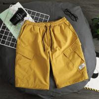 cec裤子女2019夏季ins潮港风宽松多口袋工装短裤学生五分裤沙滩裤预售定制款韩版潮牌