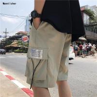 新款裤子女2019新款夏美式街拍大口袋直筒工装裤学生休闲五分短裤预售定制款韩版潮牌