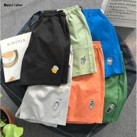 ins火cec短裤女2019新款夏季韩版宽松绣花五分裤情侣装运动裤子潮预售定制款韩版潮牌