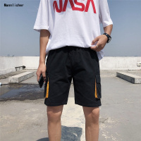 2019夏季新款工装短裤男宽松五分裤潮流多口袋撞色大码裤子夏装韩预售定制款韩版潮牌
