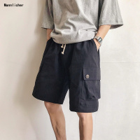 风夏季潮女立体口袋工装短裤中学生情侣装宽松休闲五分裤子潮流韩预售定制款韩版潮牌