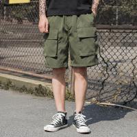 夏季ins火的休闲短裤男潮韩版潮流宽松五分裤夏天潮工装裤子时尚预售定制款韩版潮牌