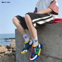 夏季ins运动短裤男潮宽松裤子韩版潮五分裤男夏天bf直筒沙滩裤韩预售定制款韩版潮牌