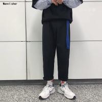 裤子男韩版潮流直筒宽松坠感阔腿九分9分裤子韩风ins夏季风薄款男预售定制款韩版潮牌