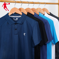乔丹运动短袖男2022春夏新款速干半袖翻领polo衫男士休闲运动T恤