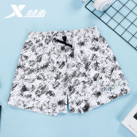 特步运动短裤男新款速干沙滩裤男梭织透气薄款跑步五分裤