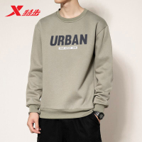 特步卫衣男2022秋季新款圆领套头长袖男装宽松男士休闲运动上衣运动卫衣