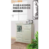 众筹 嘉佳豪7-19白色三抽实木多功能智能茶吧机冰机*(运费自付)