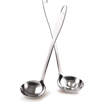 火锅漏勺汤勺子不锈钢长柄加厚大小号盛粥家用商用厨房套装-小号汤