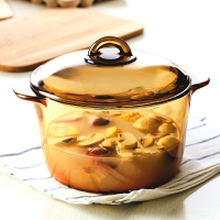 玻璃锅琥珀锅蒸锅炖锅煮锅汤锅耐热耐高温明火直烧炖锅烧