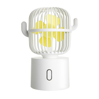 手持小风扇充电便携式 仙人掌摇头随身迷你小风扇学生宿舍可爱 北欧白