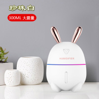 加湿器家用 usb迷你车载纳丽雅(Naliya)桌面办公室展会圣诞生日定制LOGO 浅灰色