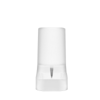 宠物狗狗自动喂食器猫咪自动饮水器纳丽雅狗碗猫盆喂水喂狗粮组合储粮桶 杏白色自动喂食器 XS-超小型