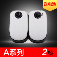 宠物自动定时喂食器纳丽雅(Naliya)幼犬幼猫泡食湿粮奶糕 不夹脚不受伤 浅灰(双餐喂食器+2个电池)