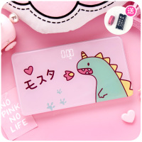 电子体重秤纳丽雅家用精准小型健康称充电小巧女生宿舍小型人体称重 粉色小恐龙(电池款)