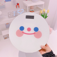 尤物少女笑脸健康电子称纳丽雅人体秤精准充电体重秤女生家用宿舍称 笑脸体重秤 USB充电