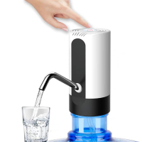 家用桶装水抽水器纳丽雅naliya电动矿泉水饮用水压水纯净大桶水自动吸水上水器 M16白色