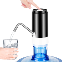 家用桶装水抽水器纳丽雅naliya电动矿泉水饮用水压水纯净大桶水自动吸水上水器 黑色(声音超小)