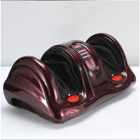 足部按摩器红外线足疗机纳丽雅(Naliya)脚底按摩器揉捏家用足底按摩 枣红色加热款