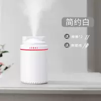 香薰机加湿器香薰灯精油灯卧室纳丽雅(Naliya)家用香熏炉熏香机电熏香炉灯 扁口加湿器-白色