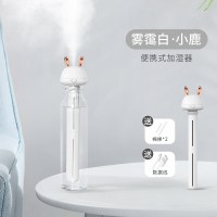 香薰加湿器精油睡眠小型家用纳丽雅(Naliya)室内持久香薰机精油专用熏香机香薰灯 电镀小兔-雾霭白