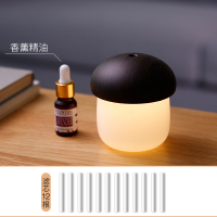 usb迷你加湿器家用 纳丽雅(Naliya)空气孕妇婴儿小型大雾量 [香薰版]胡桃木+香薰+12根滤芯★大雾量不湿桌★