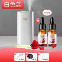 投影加湿器小型迷你喷雾香薰办公室桌面可爱纳丽雅(Naliya)少女学生 [珠光白][送两只装玫瑰]可投影+可刻字+写贺卡