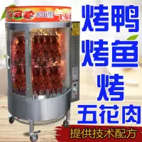 烤鸭炉商用烤鱼炉烤五花肉机纳丽雅(Naliya)燃气煤气碳烤木炭烧鸡炉自动旋转烤箱 5盘及以上