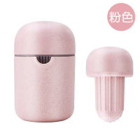 手动榨汁机小型便携式橙汁纳丽雅(Naliya)柠檬石榴橙子压榨器手压简易水果挤压器 麦秸秆-藕粉色
